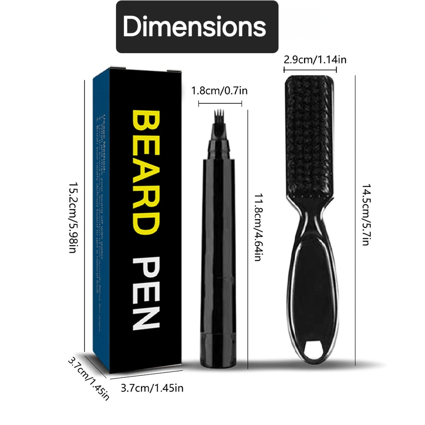 Stylo de remplissage de barbe Waterproof