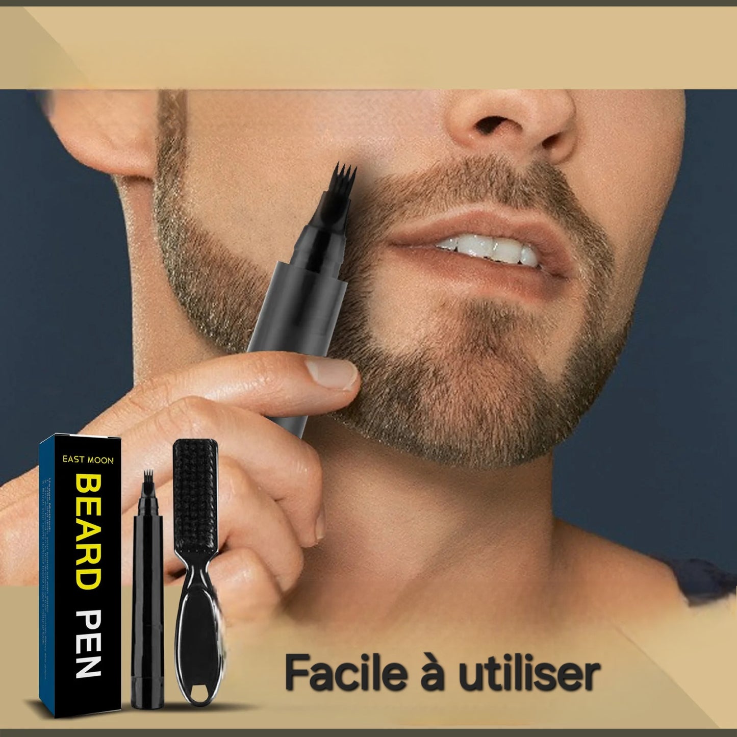 Stylo de remplissage de barbe Waterproof