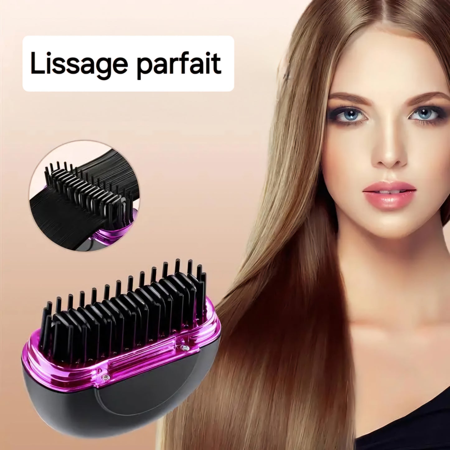 Mini brosse lissante pour barbe