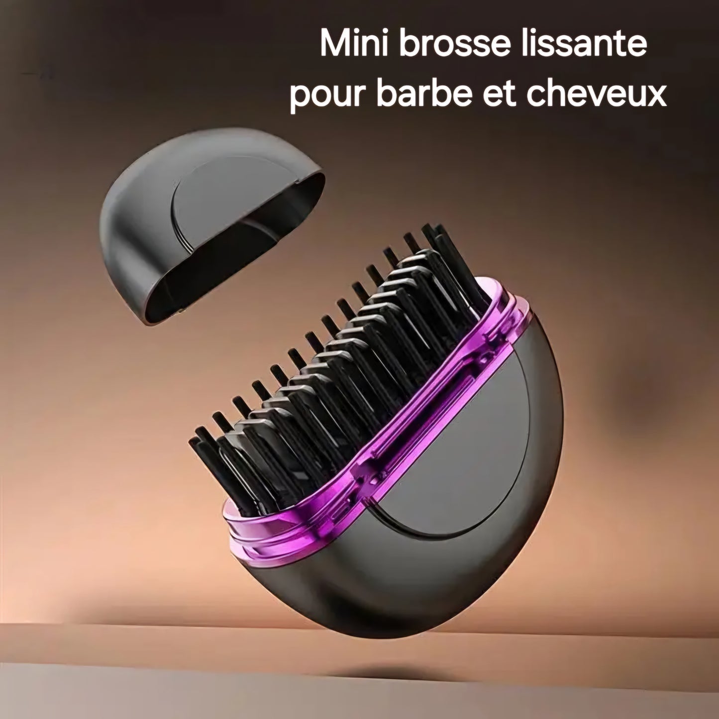 Mini brosse lissante pour barbe