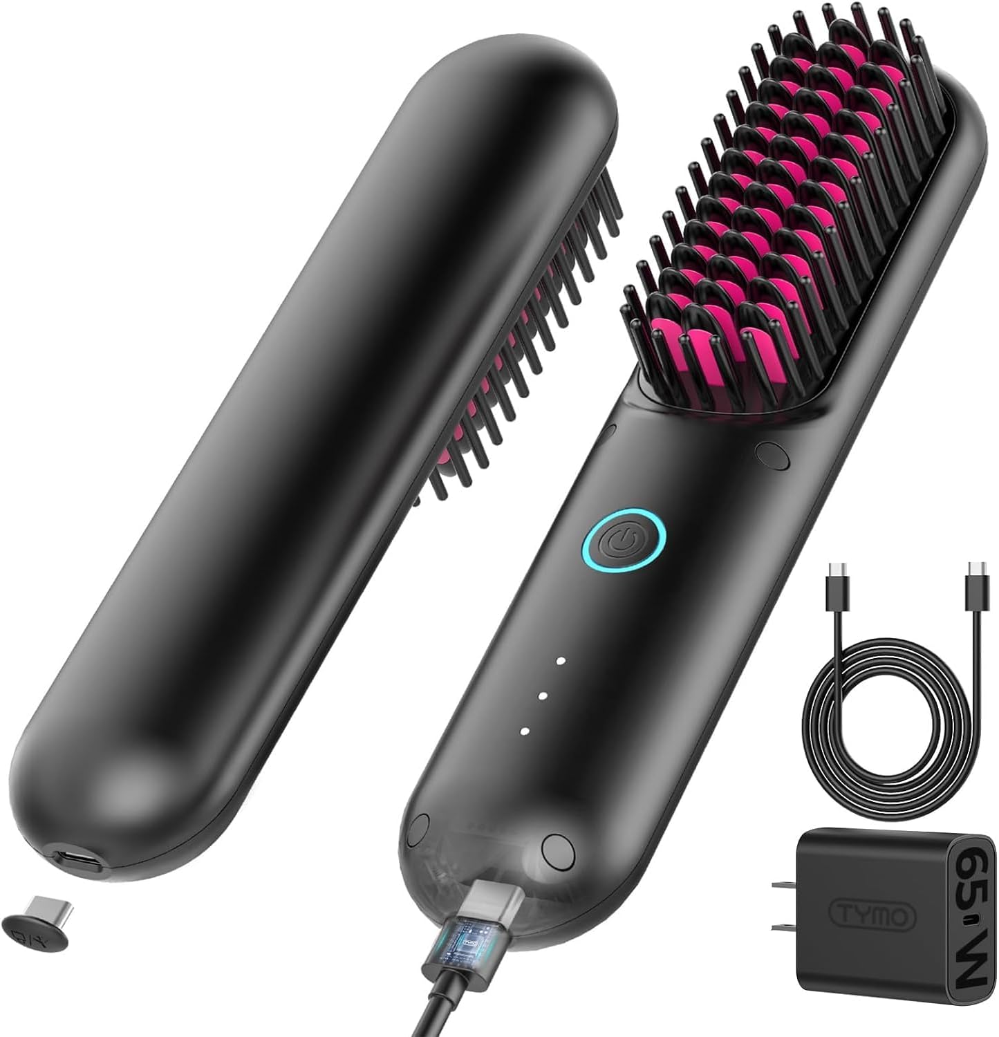 Brosse lissante sans file avec 3 réglages de température